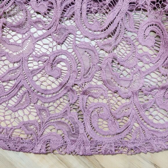🔹️NWT Scobe Mauve Lace Skirt Medium - Picture 6 of 8